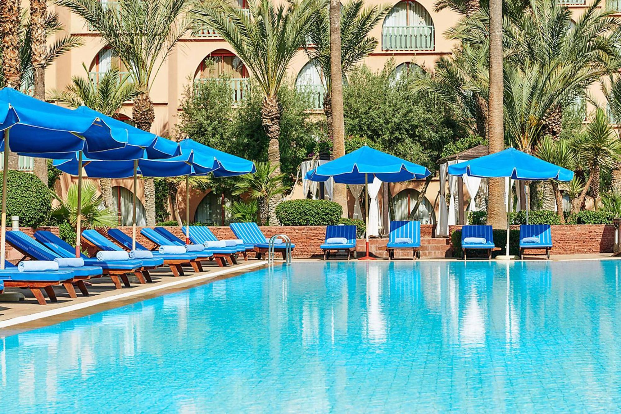 เลอ เมริเดียน เอ็นฟิส Hotel มาร์ราเกช ภายนอก รูปภาพ The pool at the Royal Mirage Hotel